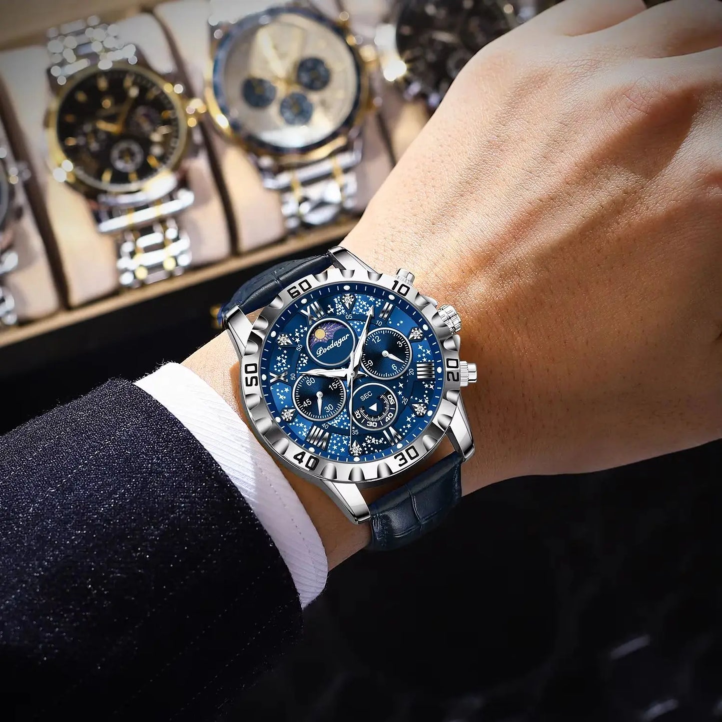 Reloj Poedagar® de Cuero