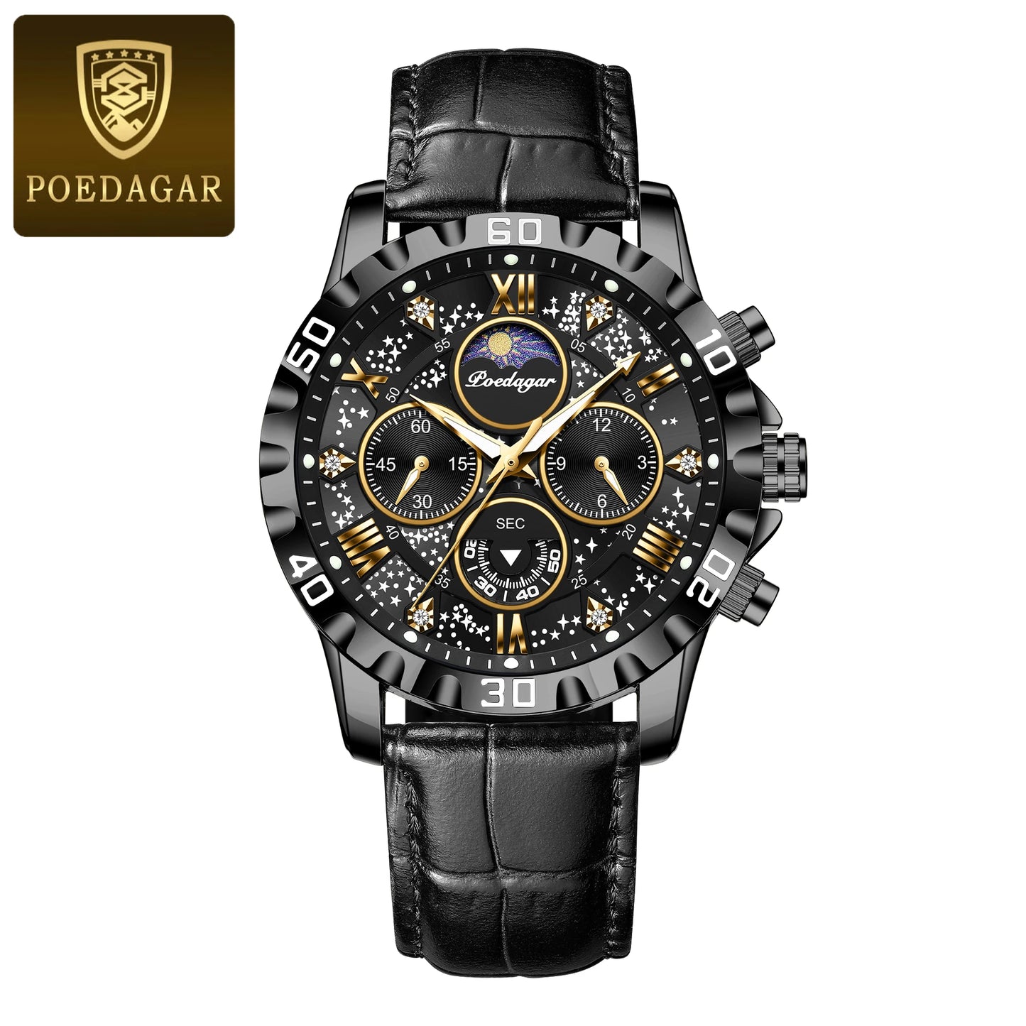Reloj Poedagar® de Cuero