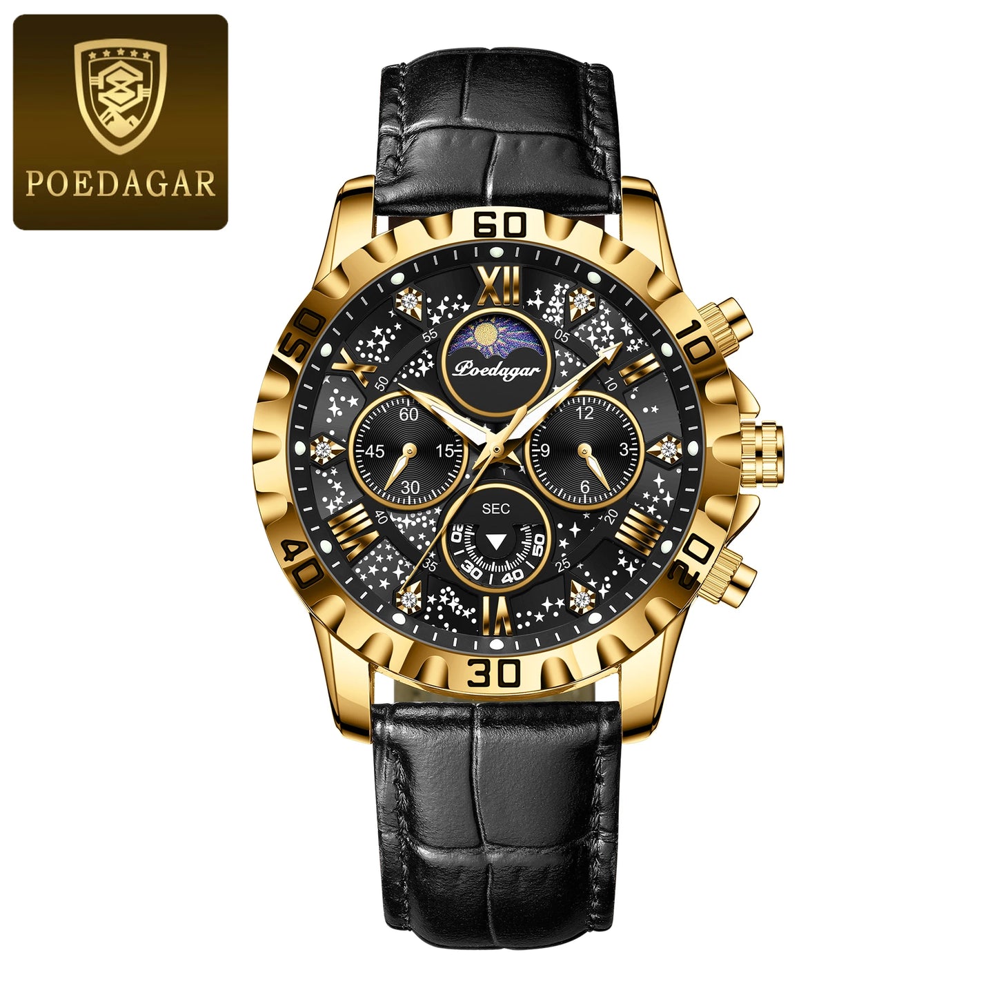 Reloj Poedagar® de Cuero