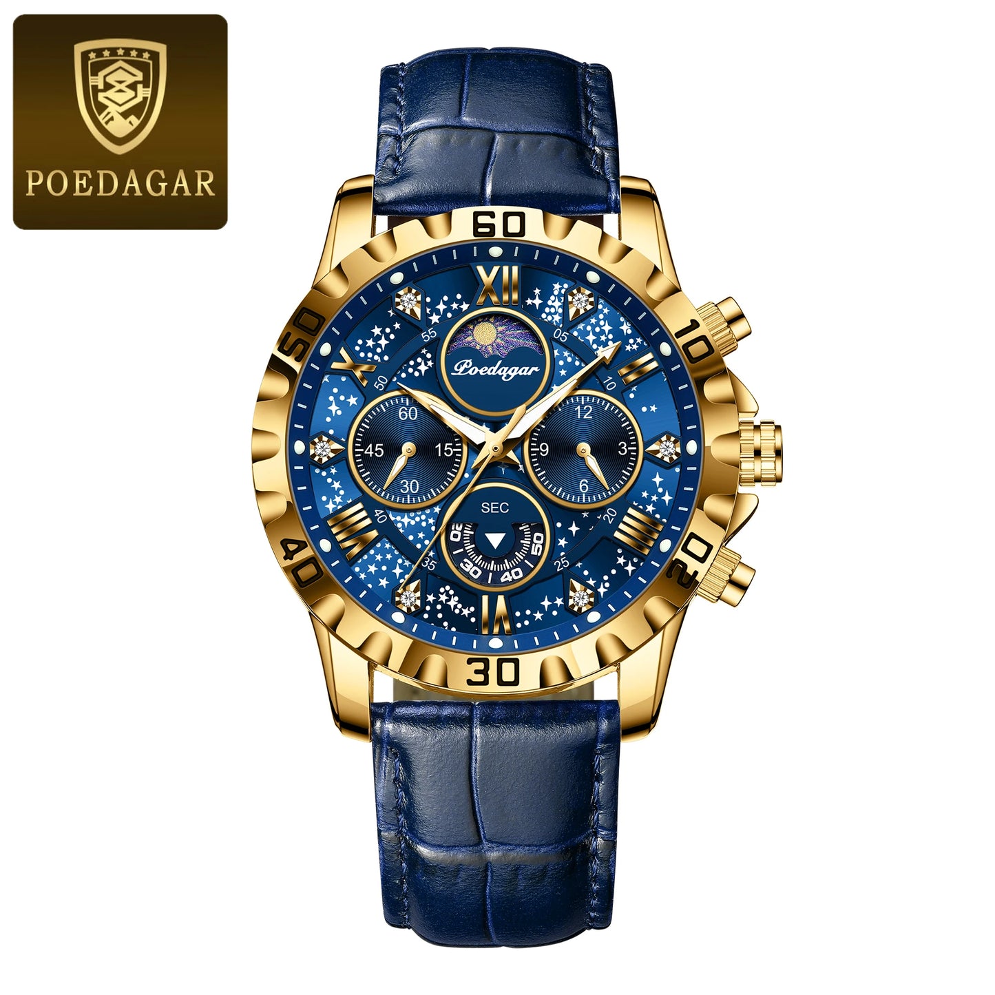 Reloj Poedagar® de Cuero